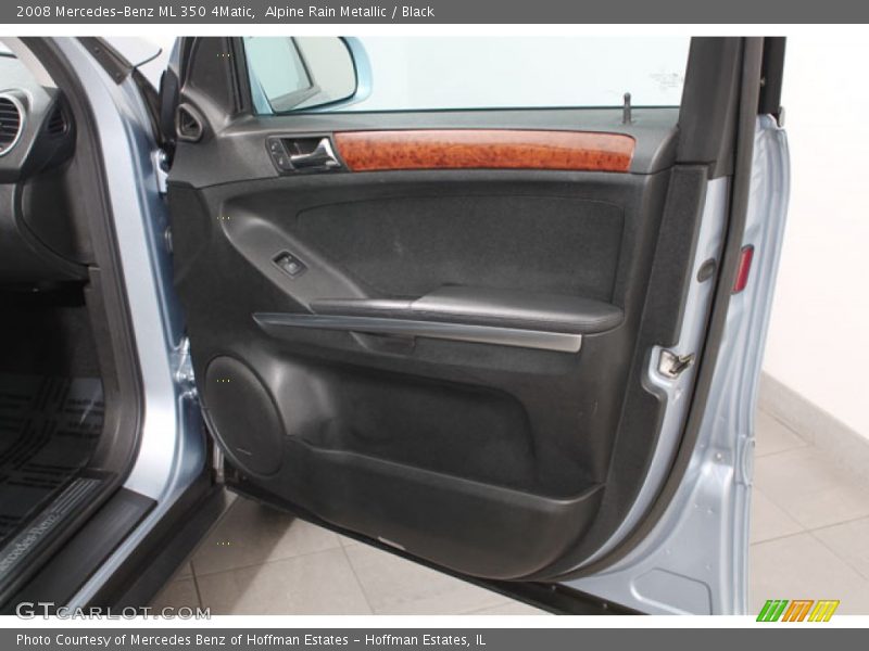 Alpine Rain Metallic / Black 2008 Mercedes-Benz ML 350 4Matic