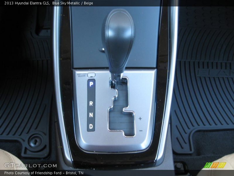 Blue Sky Metallic / Beige 2013 Hyundai Elantra GLS