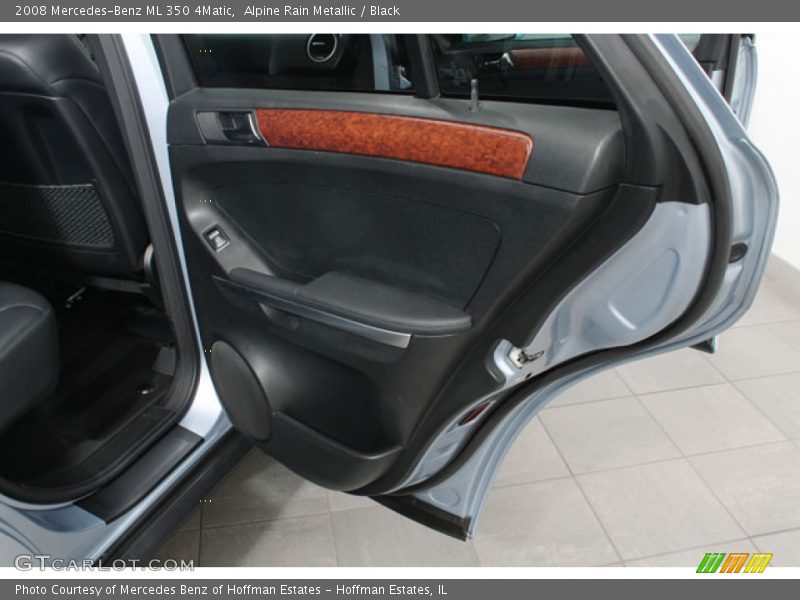 Alpine Rain Metallic / Black 2008 Mercedes-Benz ML 350 4Matic