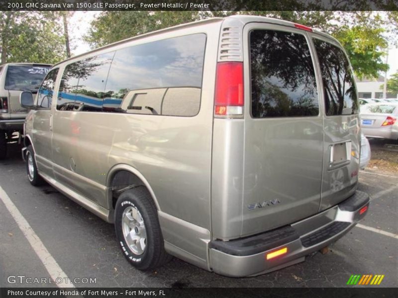 Pewter Metallic / Pewter 2001 GMC Savana Van 1500 SLE Passenger