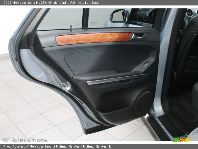 Alpine Rain Metallic / Black 2008 Mercedes-Benz ML 350 4Matic