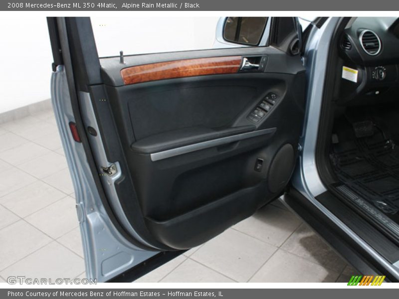 Alpine Rain Metallic / Black 2008 Mercedes-Benz ML 350 4Matic