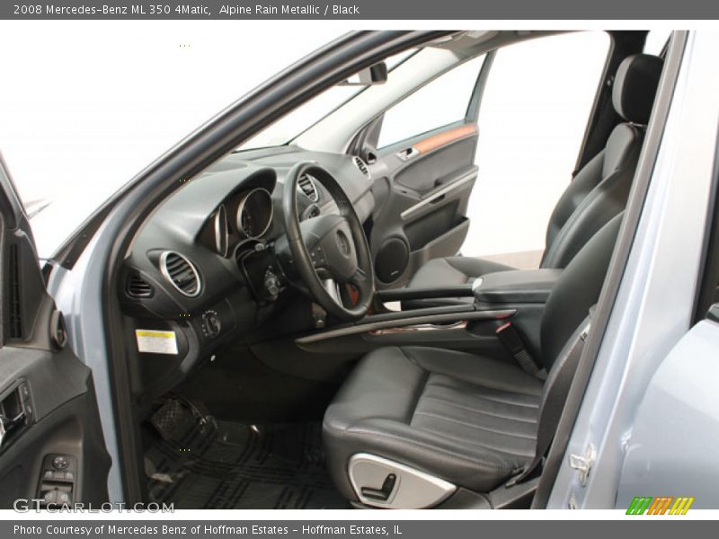 Alpine Rain Metallic / Black 2008 Mercedes-Benz ML 350 4Matic