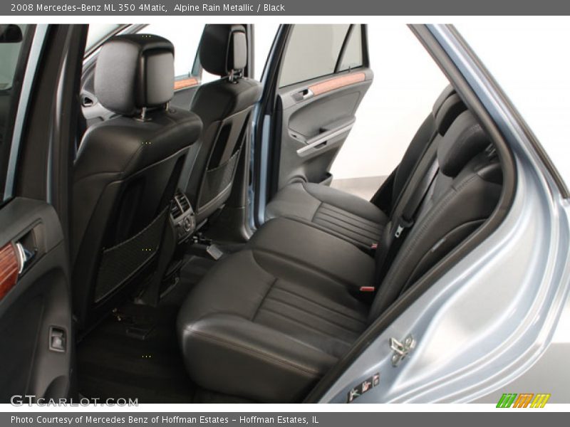 Alpine Rain Metallic / Black 2008 Mercedes-Benz ML 350 4Matic