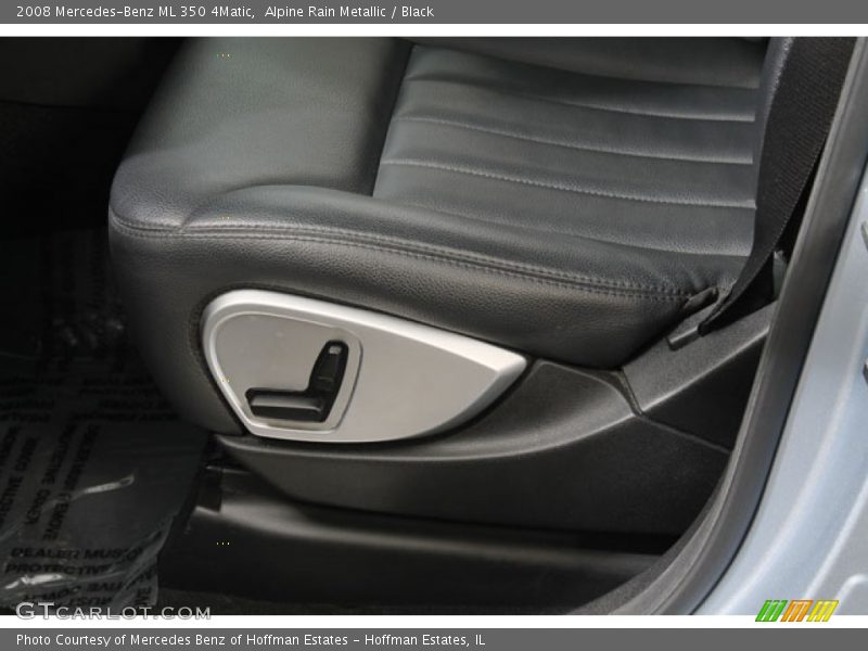 Alpine Rain Metallic / Black 2008 Mercedes-Benz ML 350 4Matic