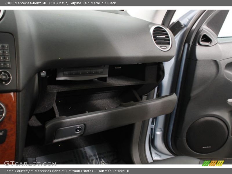 Alpine Rain Metallic / Black 2008 Mercedes-Benz ML 350 4Matic