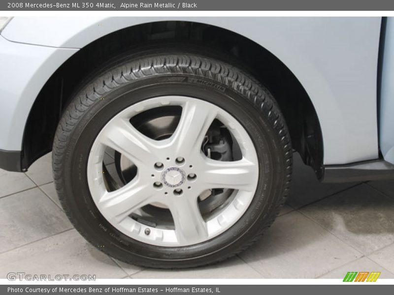 Alpine Rain Metallic / Black 2008 Mercedes-Benz ML 350 4Matic