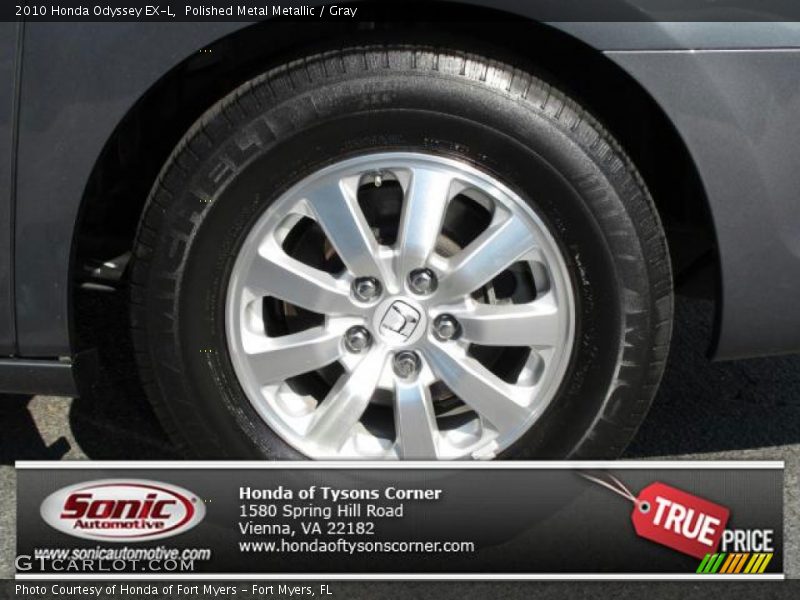 Polished Metal Metallic / Gray 2010 Honda Odyssey EX-L