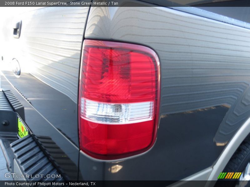 Stone Green Metallic / Tan 2008 Ford F150 Lariat SuperCrew