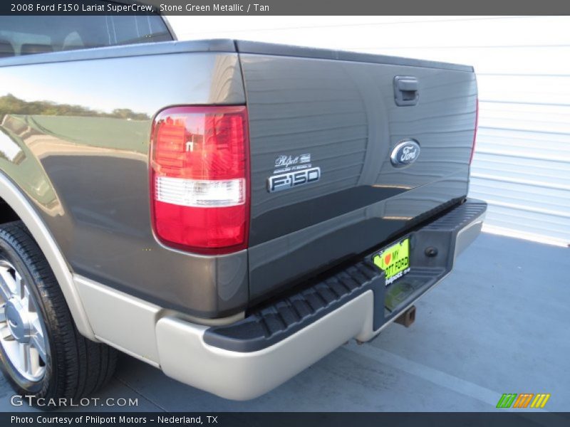 Stone Green Metallic / Tan 2008 Ford F150 Lariat SuperCrew