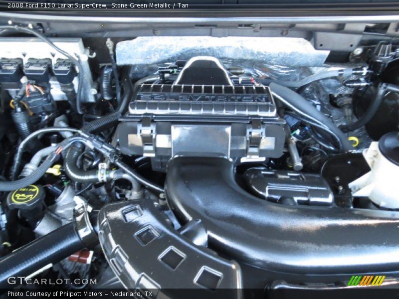 Stone Green Metallic / Tan 2008 Ford F150 Lariat SuperCrew