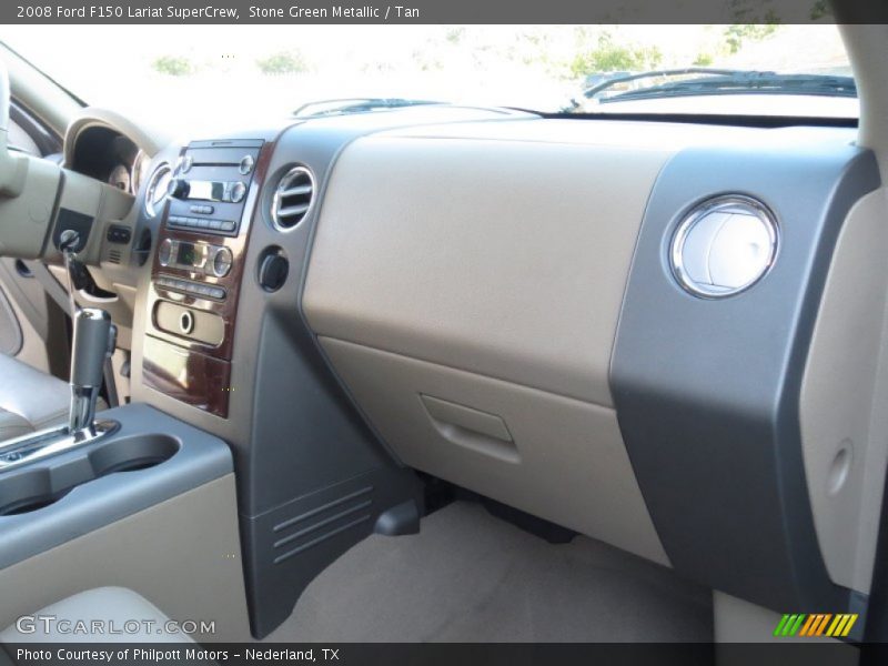 Stone Green Metallic / Tan 2008 Ford F150 Lariat SuperCrew