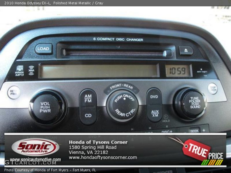 Polished Metal Metallic / Gray 2010 Honda Odyssey EX-L