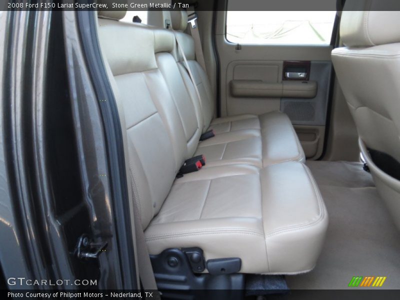 Stone Green Metallic / Tan 2008 Ford F150 Lariat SuperCrew