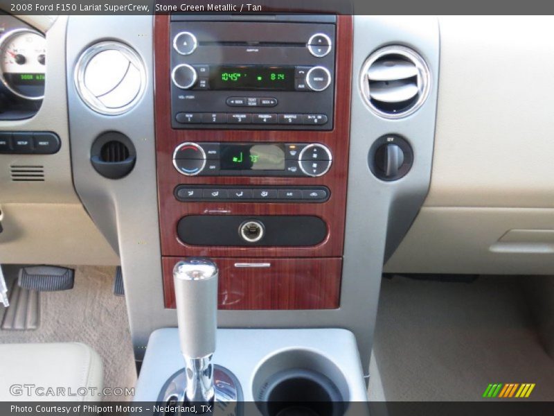 Stone Green Metallic / Tan 2008 Ford F150 Lariat SuperCrew