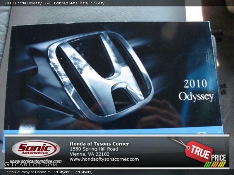 Polished Metal Metallic / Gray 2010 Honda Odyssey EX-L