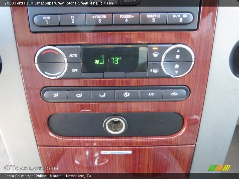 Stone Green Metallic / Tan 2008 Ford F150 Lariat SuperCrew