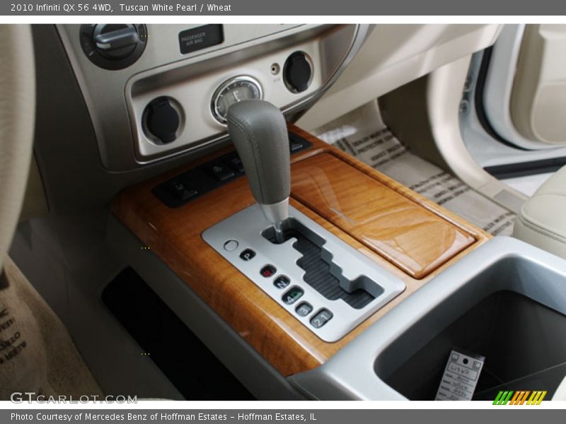 Tuscan White Pearl / Wheat 2010 Infiniti QX 56 4WD