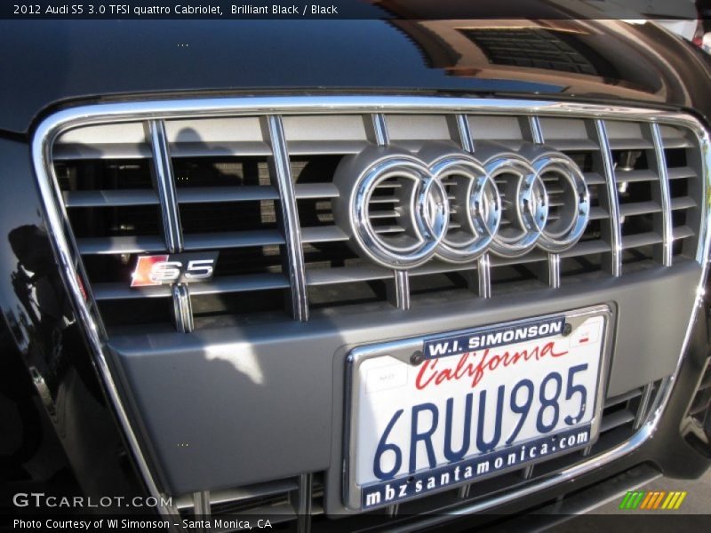 Brilliant Black / Black 2012 Audi S5 3.0 TFSI quattro Cabriolet