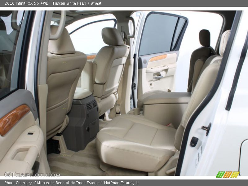 Tuscan White Pearl / Wheat 2010 Infiniti QX 56 4WD