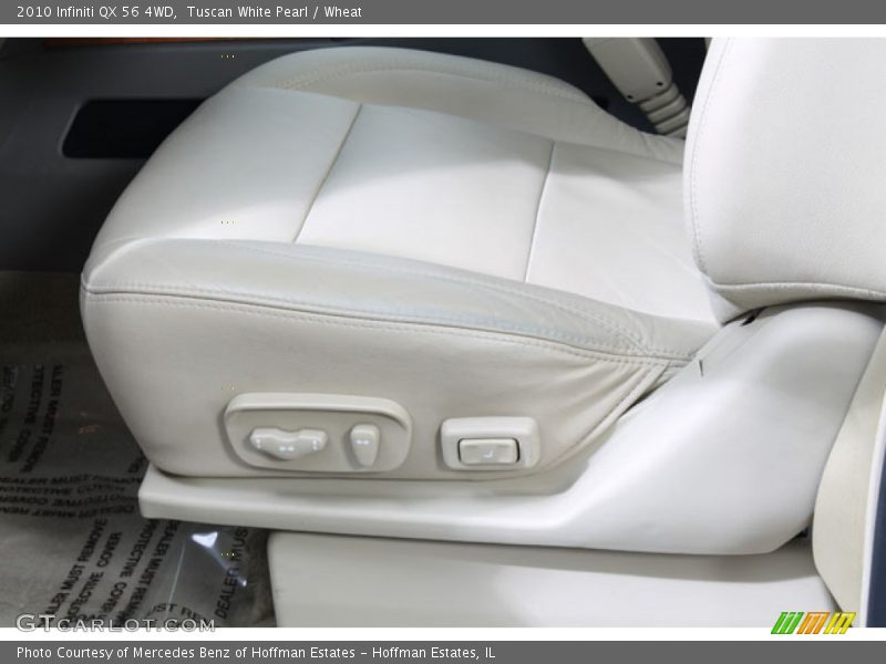 Tuscan White Pearl / Wheat 2010 Infiniti QX 56 4WD