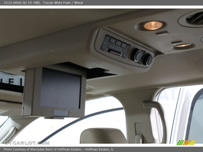 Tuscan White Pearl / Wheat 2010 Infiniti QX 56 4WD