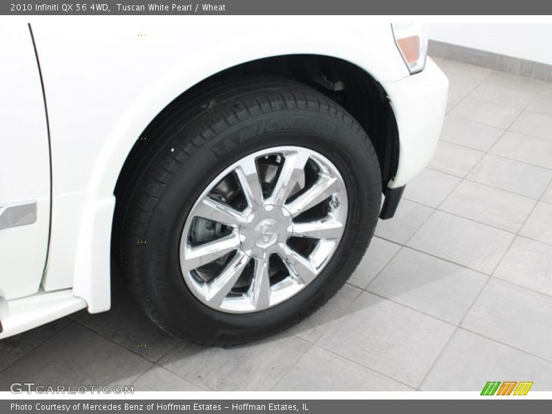 Tuscan White Pearl / Wheat 2010 Infiniti QX 56 4WD