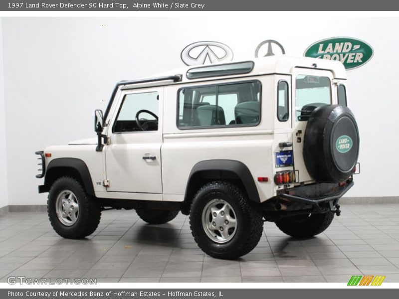 Alpine White / Slate Grey 1997 Land Rover Defender 90 Hard Top