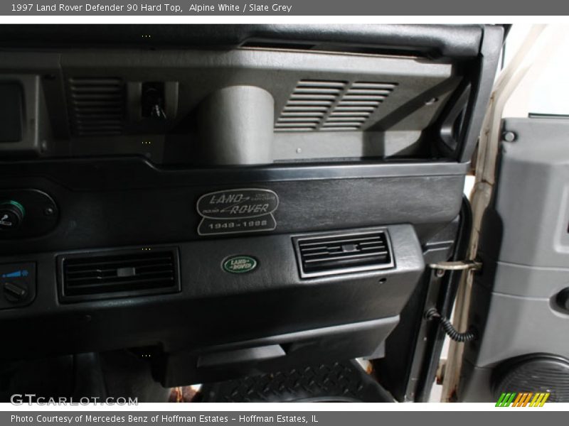 Alpine White / Slate Grey 1997 Land Rover Defender 90 Hard Top