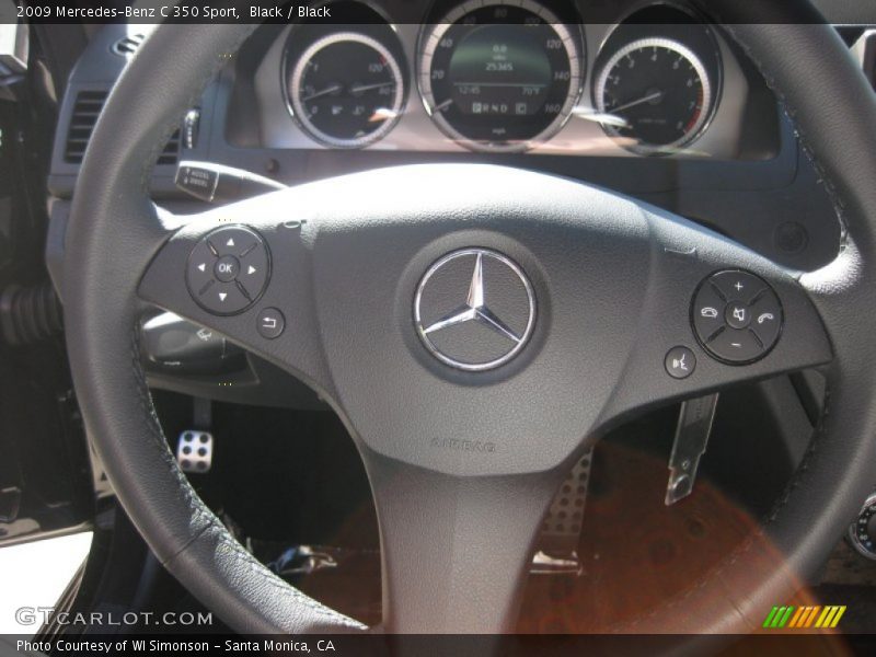 Black / Black 2009 Mercedes-Benz C 350 Sport