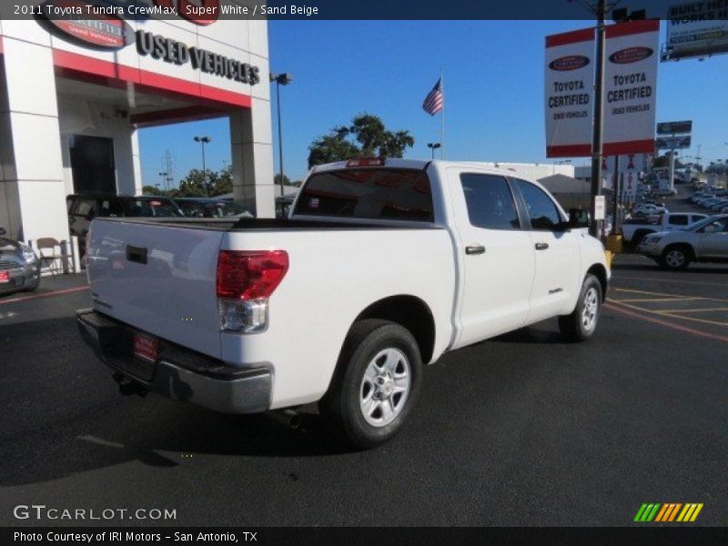 Super White / Sand Beige 2011 Toyota Tundra CrewMax