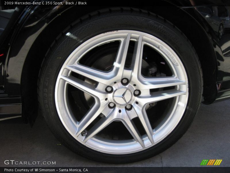 Black / Black 2009 Mercedes-Benz C 350 Sport