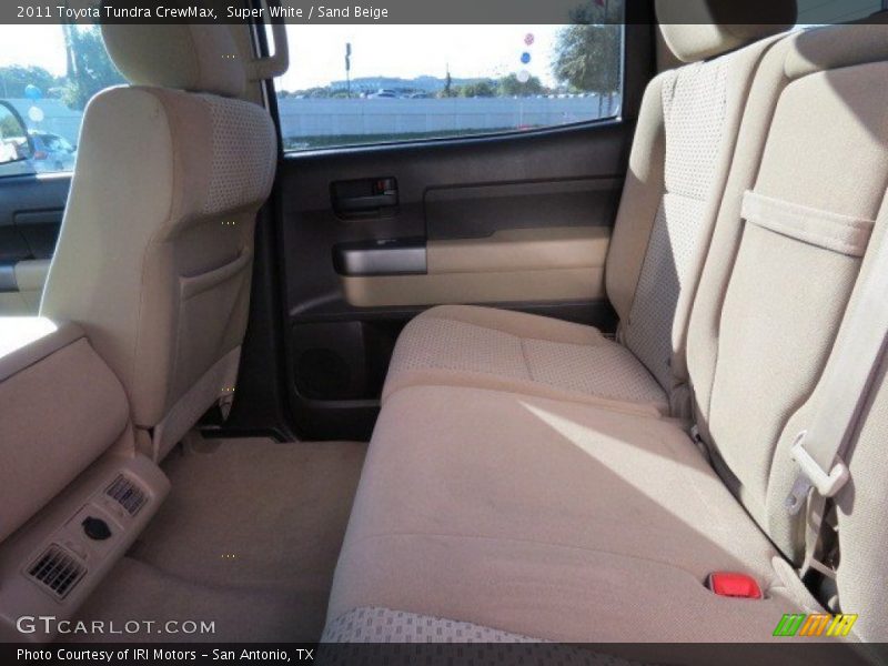Super White / Sand Beige 2011 Toyota Tundra CrewMax
