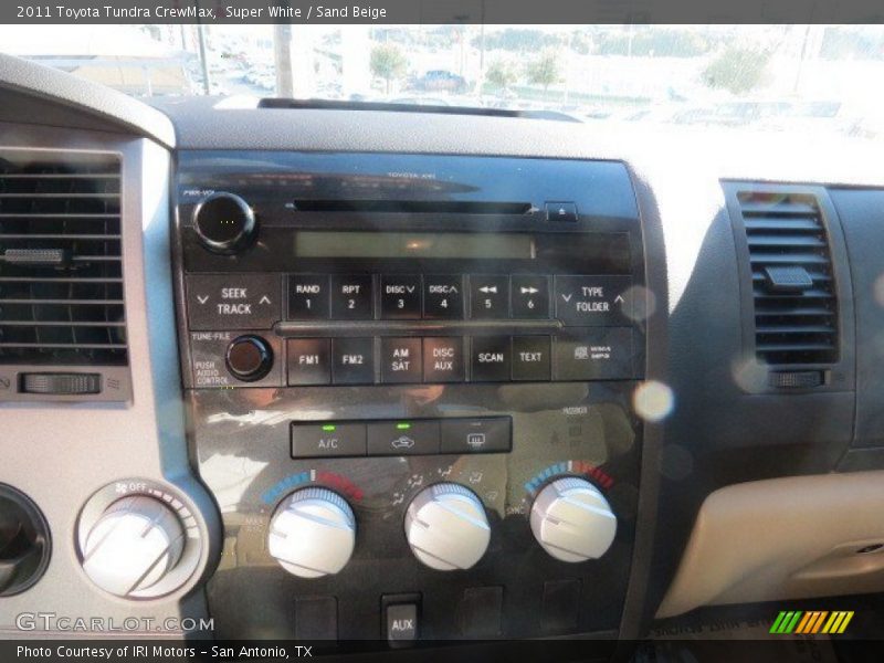 Super White / Sand Beige 2011 Toyota Tundra CrewMax