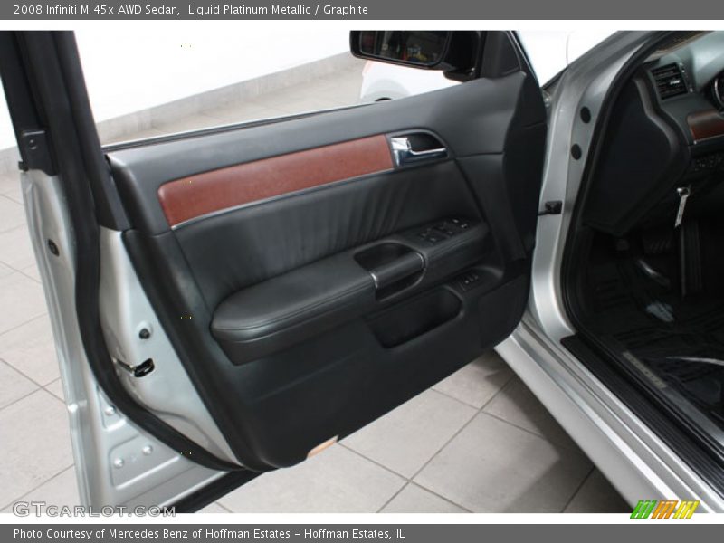 Liquid Platinum Metallic / Graphite 2008 Infiniti M 45x AWD Sedan