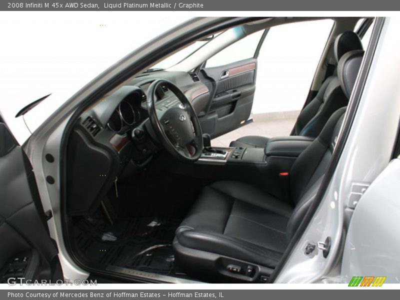 Liquid Platinum Metallic / Graphite 2008 Infiniti M 45x AWD Sedan