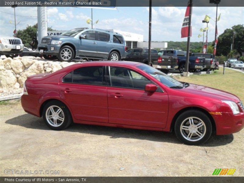 Redfire Metallic / Charcoal Black 2008 Ford Fusion SE