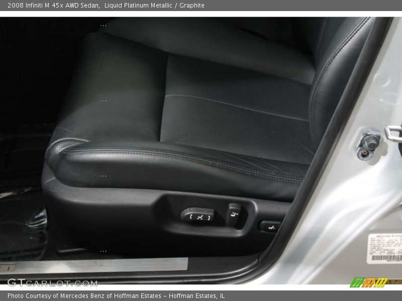 Liquid Platinum Metallic / Graphite 2008 Infiniti M 45x AWD Sedan