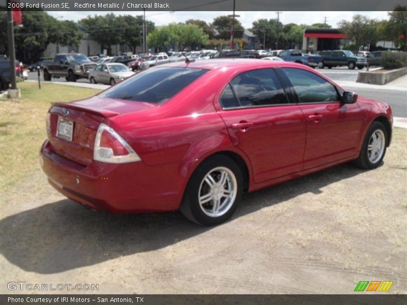 Redfire Metallic / Charcoal Black 2008 Ford Fusion SE