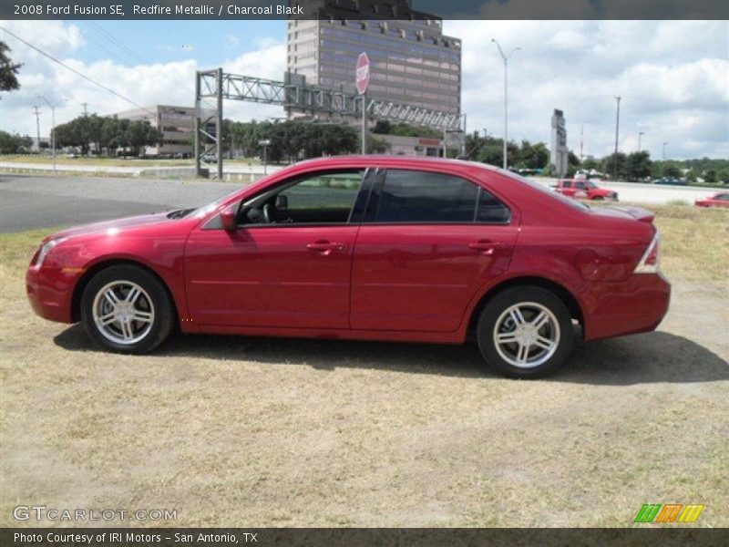 Redfire Metallic / Charcoal Black 2008 Ford Fusion SE