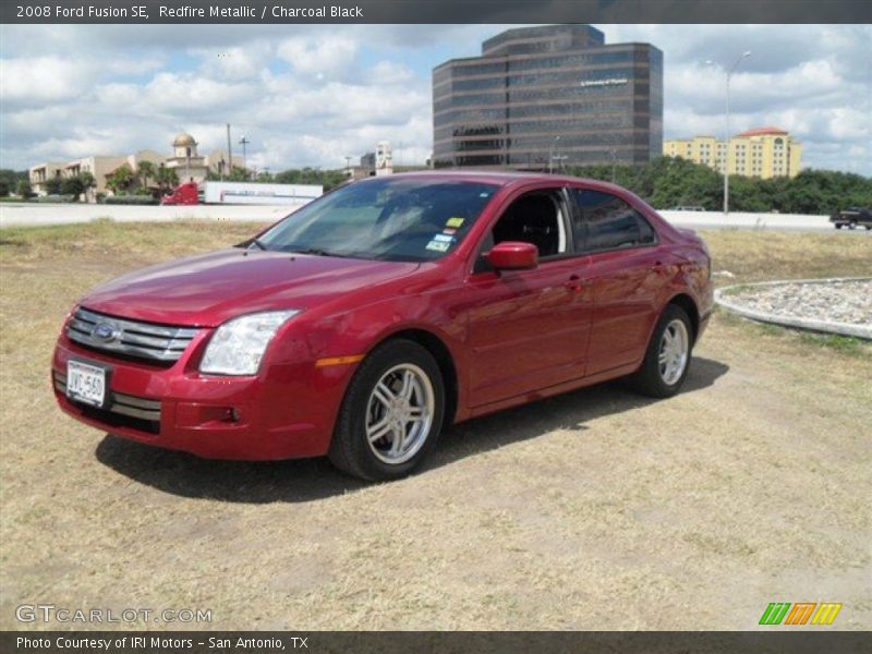 Redfire Metallic / Charcoal Black 2008 Ford Fusion SE