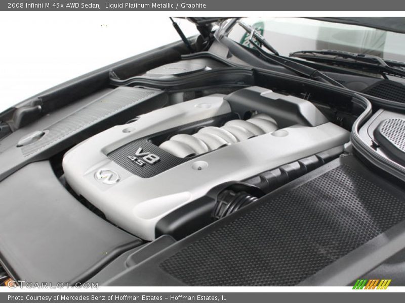 Liquid Platinum Metallic / Graphite 2008 Infiniti M 45x AWD Sedan
