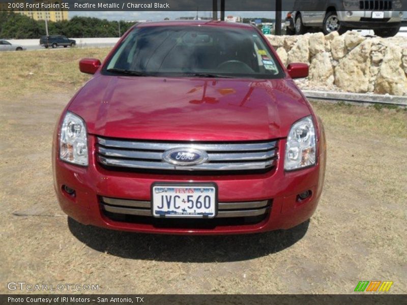 Redfire Metallic / Charcoal Black 2008 Ford Fusion SE