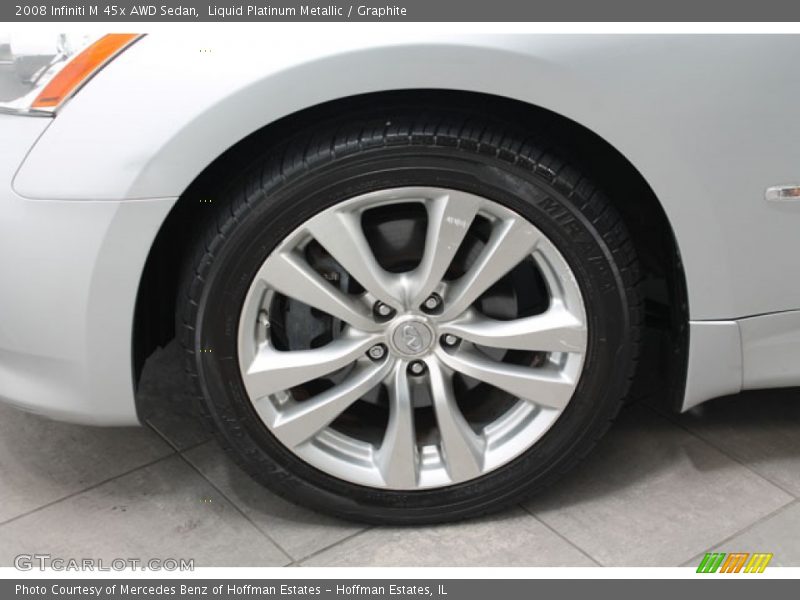 Liquid Platinum Metallic / Graphite 2008 Infiniti M 45x AWD Sedan