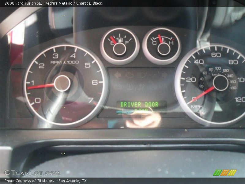 Redfire Metallic / Charcoal Black 2008 Ford Fusion SE