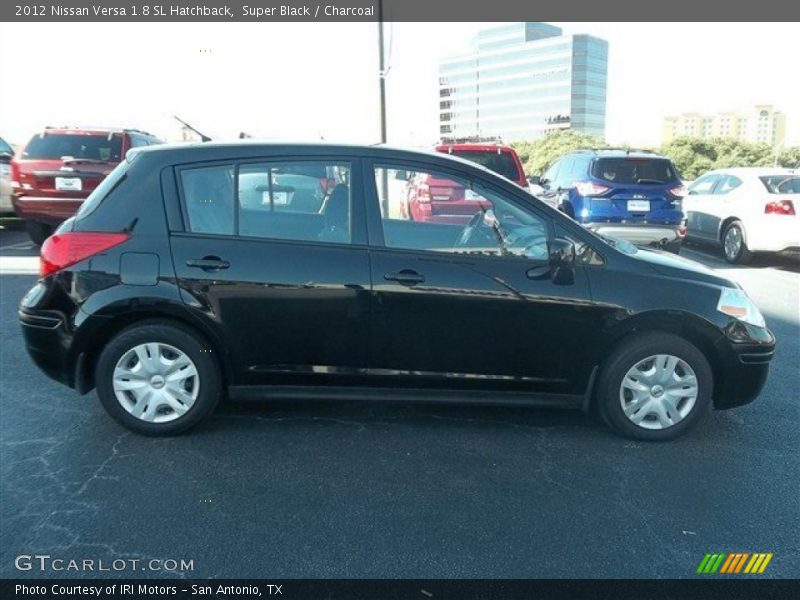 Super Black / Charcoal 2012 Nissan Versa 1.8 SL Hatchback