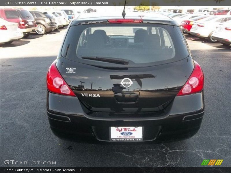 Super Black / Charcoal 2012 Nissan Versa 1.8 SL Hatchback