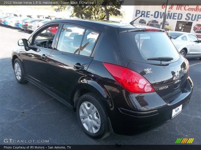 Super Black / Charcoal 2012 Nissan Versa 1.8 SL Hatchback