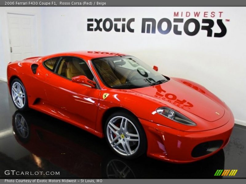 Rosso Corsa (Red) / Beige 2006 Ferrari F430 Coupe F1