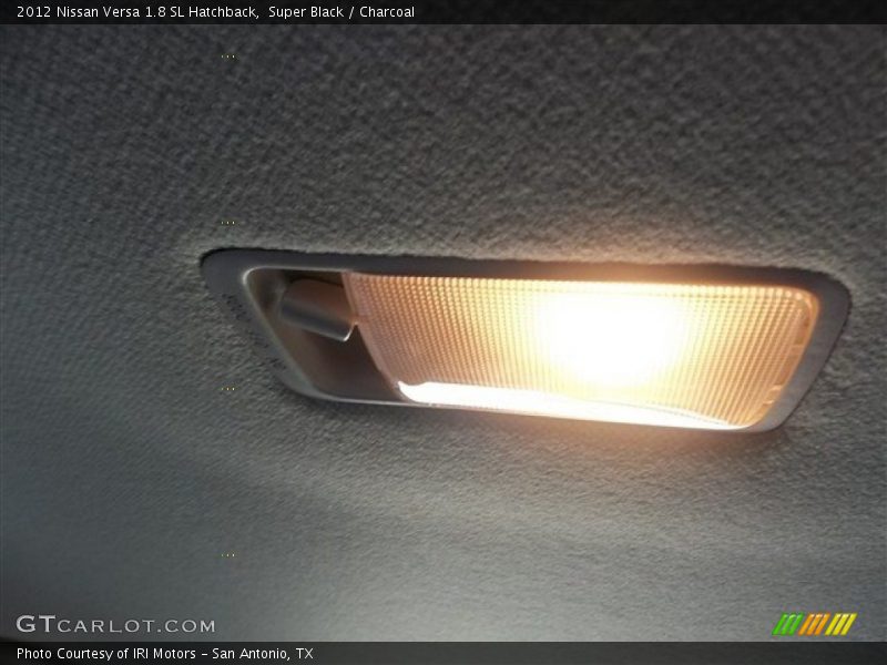 Super Black / Charcoal 2012 Nissan Versa 1.8 SL Hatchback